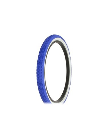 Tire 24 x 2.125 Blue/White Side Wall HF-133.